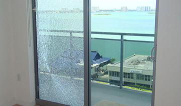 broken glass repair in Miami Shores